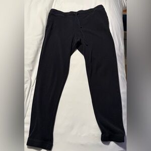 Aritzia Black Waffle knit Joggers